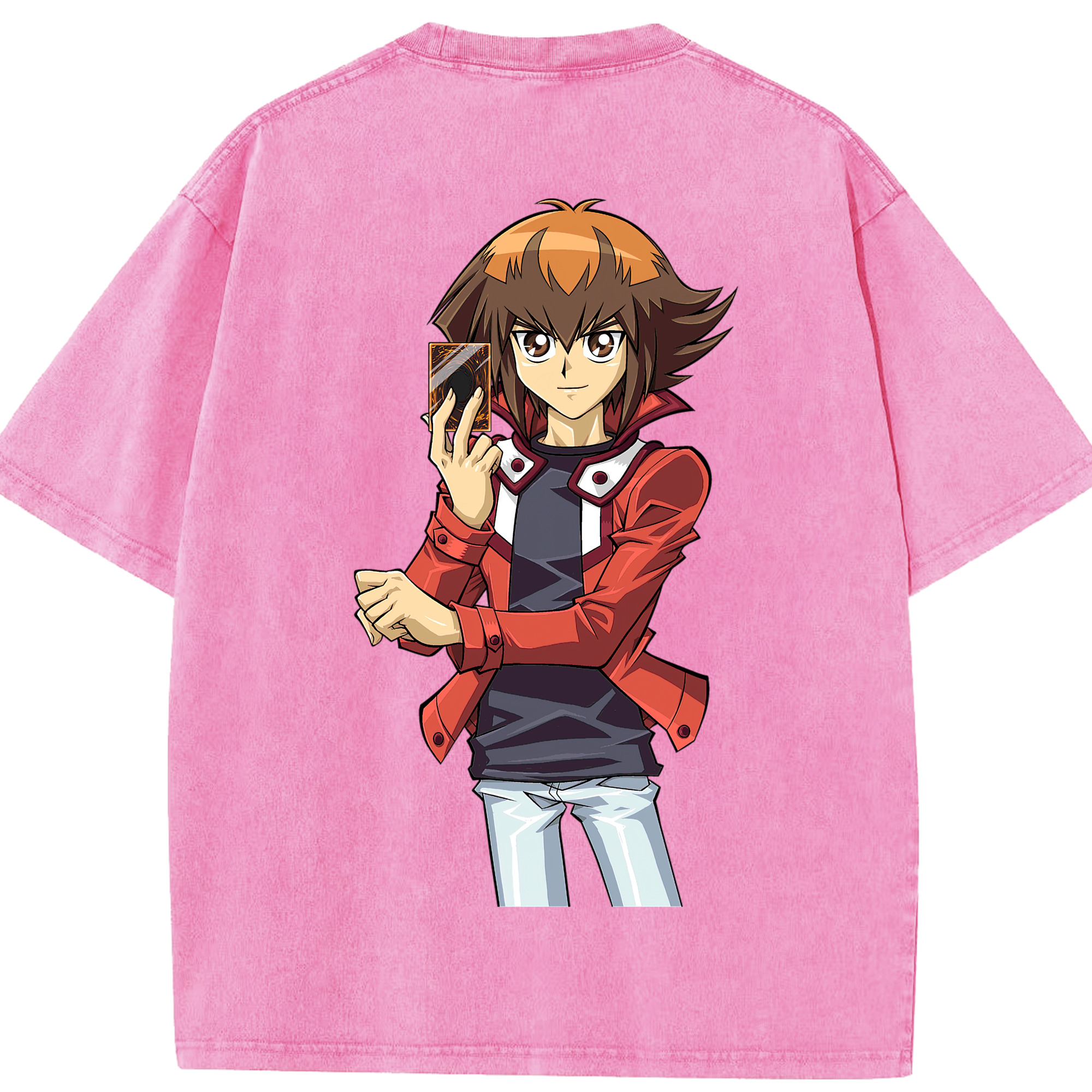 （画像用） 遊☆戯☆王 Yu-Gi-Oh! 綿100% ヴィンテージ風 半袖Tシャツ（背面プリント）